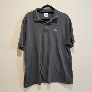 Lacoste Grey Brown Green Polo shirt size 7 in excellent condition